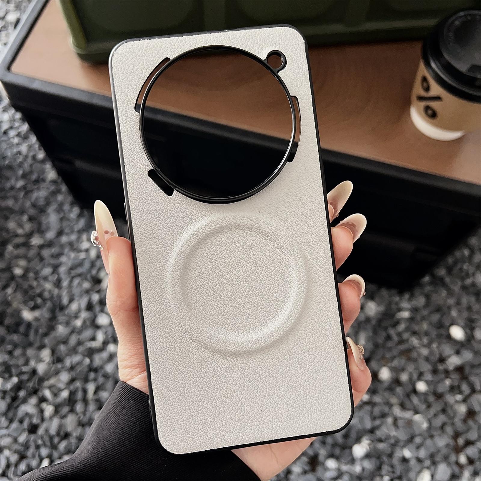 

Ни за что Телефон (3a) Прозрачный чехол, совместимый с MagSafe, задняя крышка для телефона из ПУ+ТПУ White