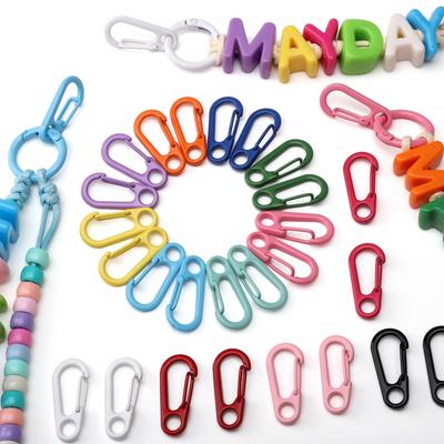 Alloy Spray Painted Keychain Clasps for DIY Jewelry Accessories 1 Set