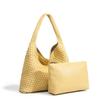 Handmade Woven Women's Tote: Large Capacity, Versatile Bucket Bag for Autumn/Winter - Perfect for Commute or Mother-Child Use