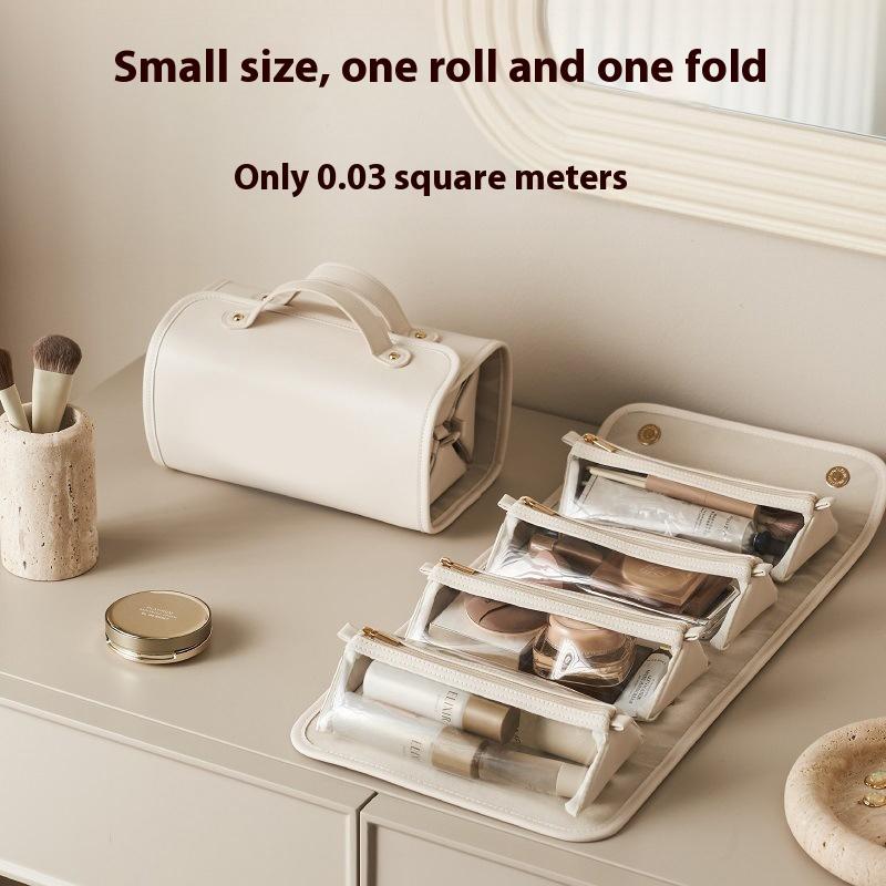 Detachable Cosmetic Bag Large Capacity 4 In 1 Makeup Bags Portable Folding Travel Cosmetics Storage Toiletry Bag