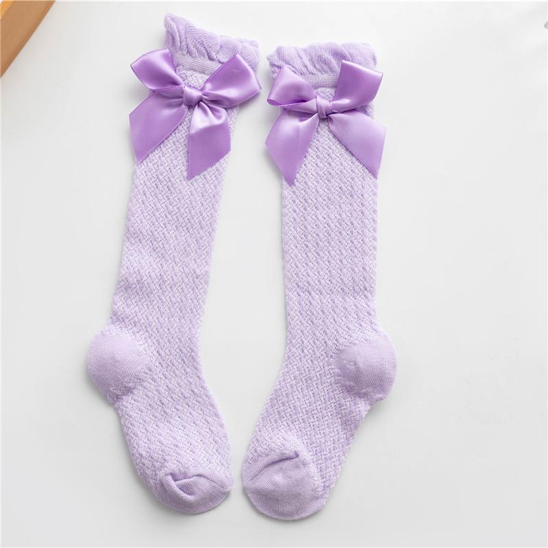 Girl Long Tube Socks Princess Children's Knee High-quality Warm Dance Cute New Bow Long Socks High Quality Kids Socks
