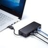 SANWA SUPPLY USB 3.1 To HDMI Display Adapter (4K Support, Dual Outputs, with LAN Port) USB-CVU3HD3