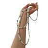 Vintage Summer Feeling Full Of Tianhe Stone Shijia Pearl Necklace 925 Silver Buckle Sweater Chain Long Chain
