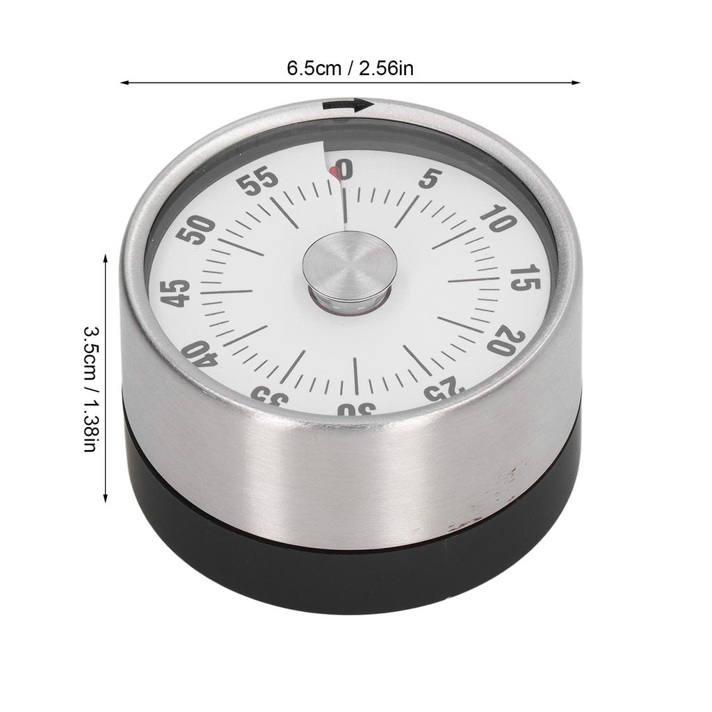 Magnetic Timer Magnet Design Stainless Steel 70db Alert High Accuracy Visual Timer for Kitchen Cooking Management