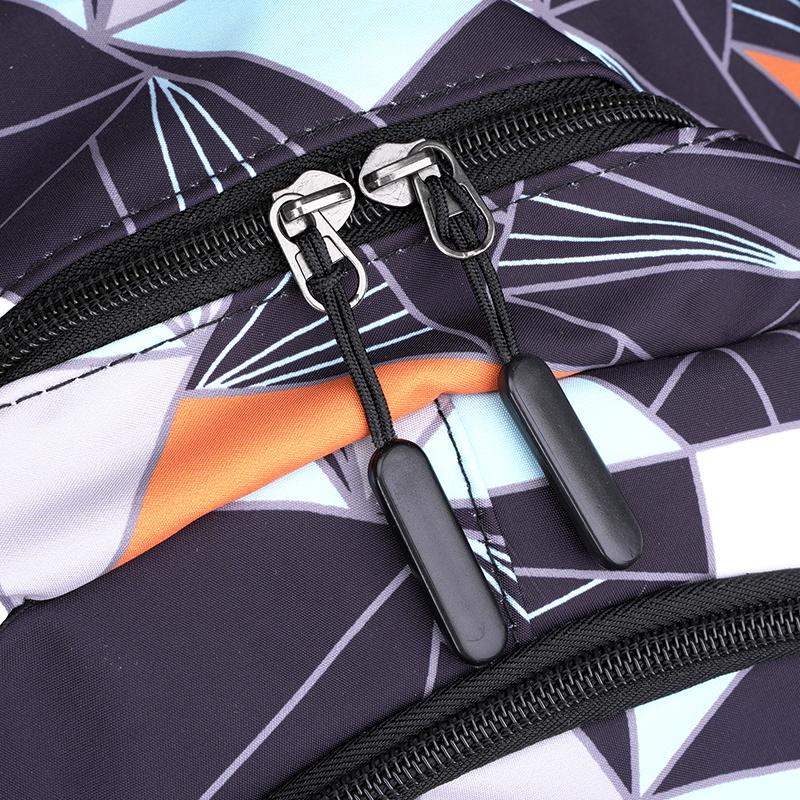 Middle School Schoolbag Geometric Printed Large Capacity Girls Boys Backpack