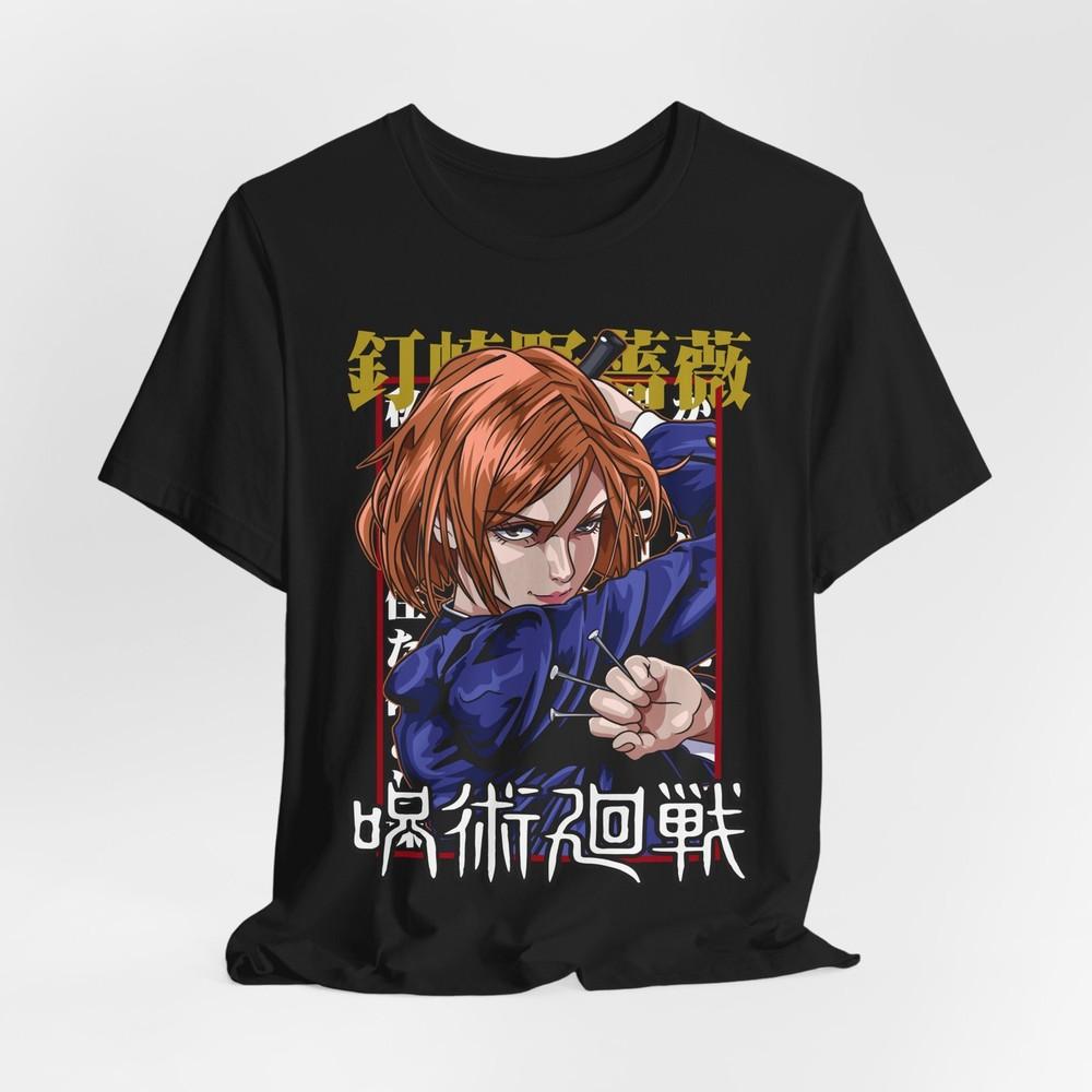 Nobara Anime Graphic T-Shirt Tee Tops, Unisex T-Shirt for Anime Fans, Short Sleeve Shirt,