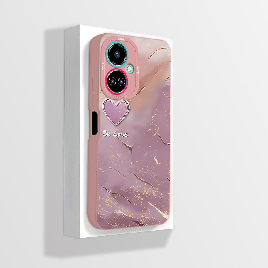 For Tecno Camon 19 Case Camon 19 Pro Neo Phone Case Astronaut Flower Camera Protection Anti Drop Liquid Silicone Soft Back Cover