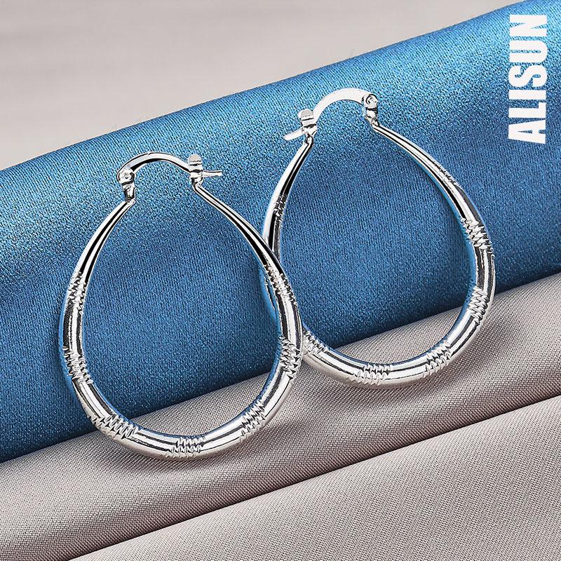 925 Sterling sølv U-formede piercing øredobber Fasjonable bryllup smykker