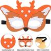 10/12pcs Cute Animal Jungle Animal Felt Mask Cartoon Forest Animal Masks  Ress-Up Party Accessory