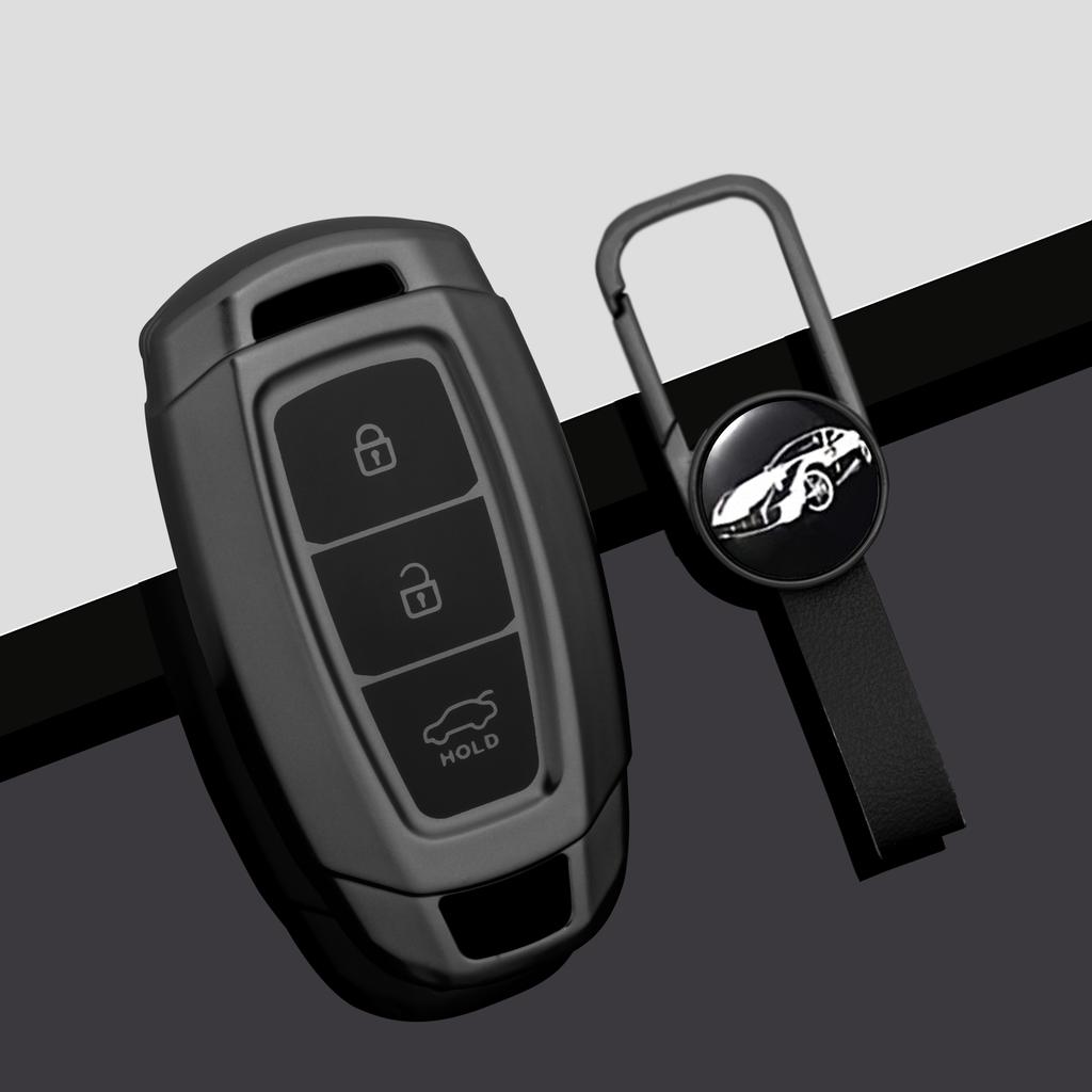 Car Key Case For Hyundai I30 Ix35 Kona Encino Solaris Azera Grandeur Ig Accent Santa Fe Palisade Holder Fob Interior Accessories