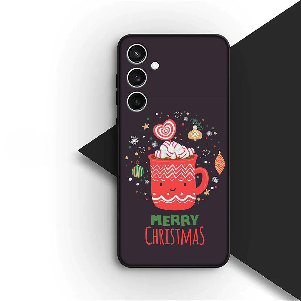 Phone Cover for Motorola Moto G55 G45 G75 G85 G13 Edge 50 30 Fusion 40 NEO Ultra Pro Case Deer Merry Christmas Tree Coffee