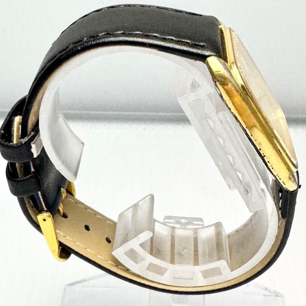 Used SEIKO Men's Quartz Square Gold Black 9021-5170