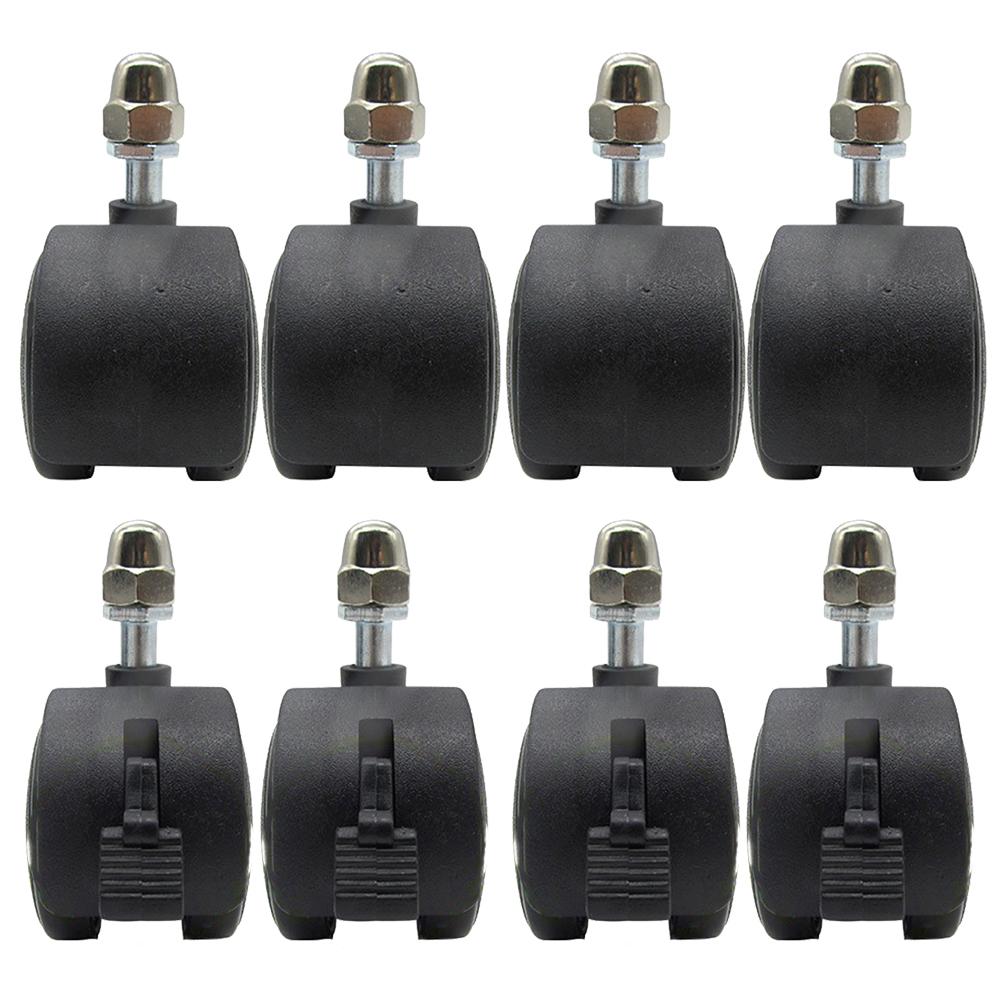 4PCS Casters Heater Wheels Electric Oil Heater Threaded Stem Rotatable Caster Furniture Swivel Caster Platform Trolley Accessory