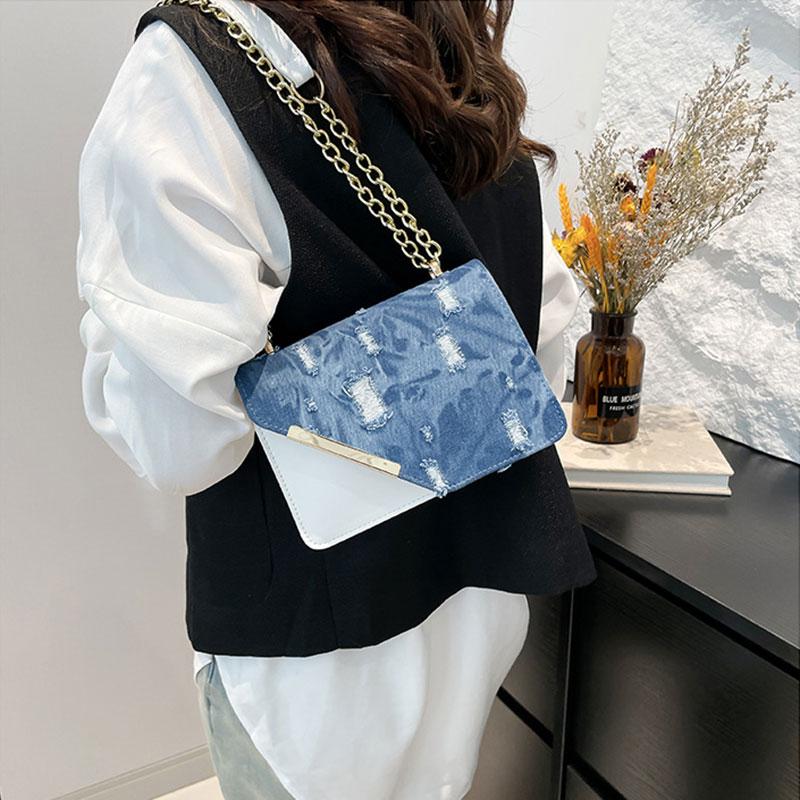 Fashion Flap Crossbody Bags For Women  Chain Strap Shoulder Bag For Commuter/Travel  Square Designer Ladies Handbags