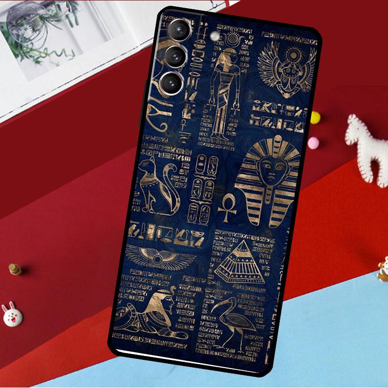 

Древнеегипетская иероглифическая Funda для Samsung Galaxy S26 S25 S23 S22 S20 S24 Ultra S9 S10 Plus S21 FE S25 FE Чехол для телефона Galaxy S20 FE