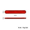 4PCS Self-Adhesive Night Reflective Stickers Electric Scooter Warning Strips Compatible with G30 Series