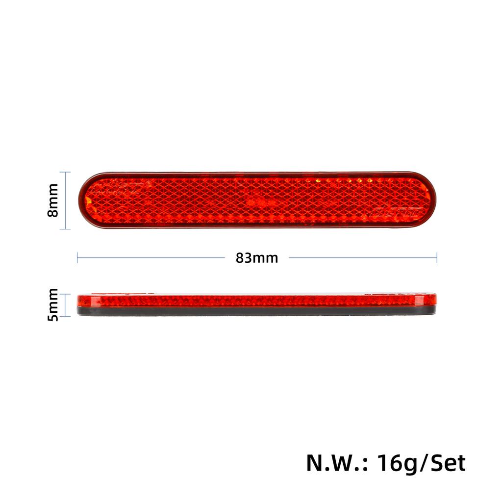 4PCS Self-Adhesive Night Reflective Stickers Electric Scooter Warning Strips Compatible with G30 Series