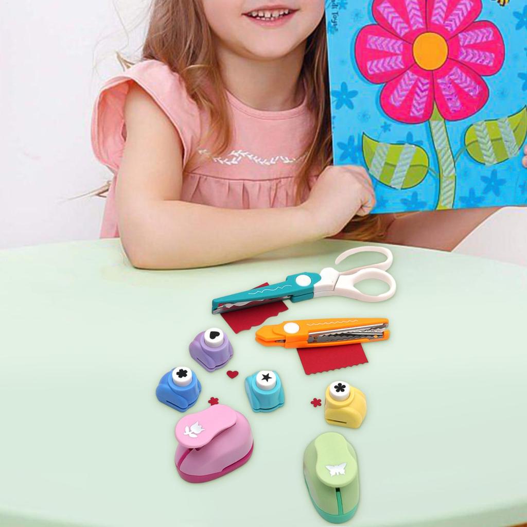 Hole Punch Crafts Manual Paper Puncher Kids Crafting Toy Crafting Lovers Student Stationery Fine Motor Skills Puncher Toy