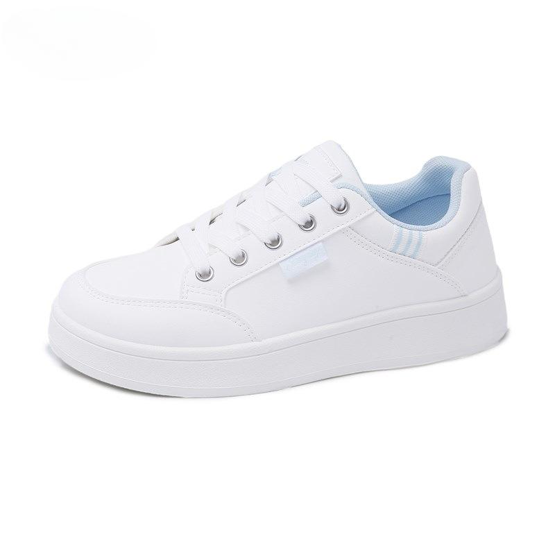 Damen Weiße Schuhe Atmungsaktiv Lässig Vielseitig Bequem Abriebfest Sneaker