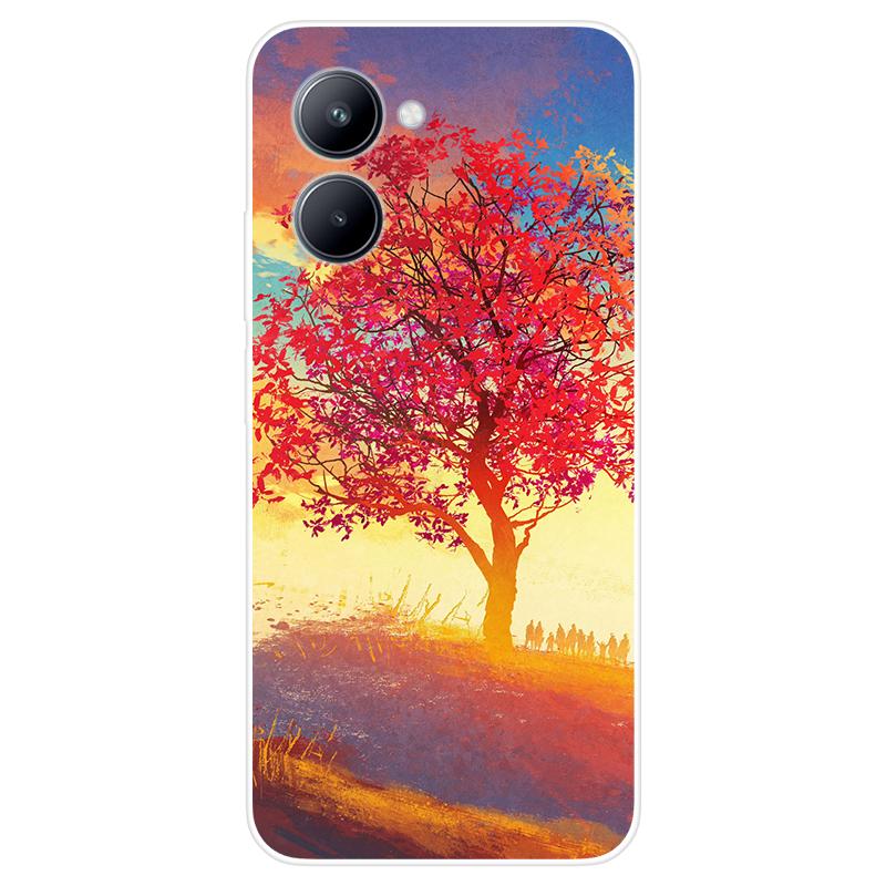 HGJTF Cover per Realme C33 (6.5), Trasparente Morbida TPU Antiurto