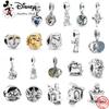 Lion King Beauty With Beast Donald Duck Charms Beads For Original 925 Silver Bracelet Trinkets Jewelry