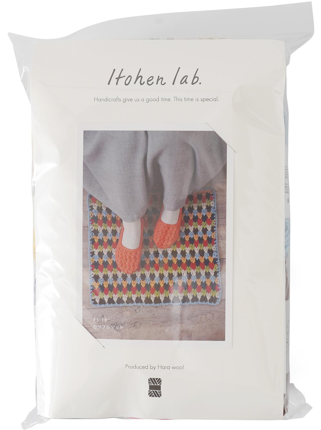 

Набор для вязания из необработанной шерсти Разноцветный коврик #5-10