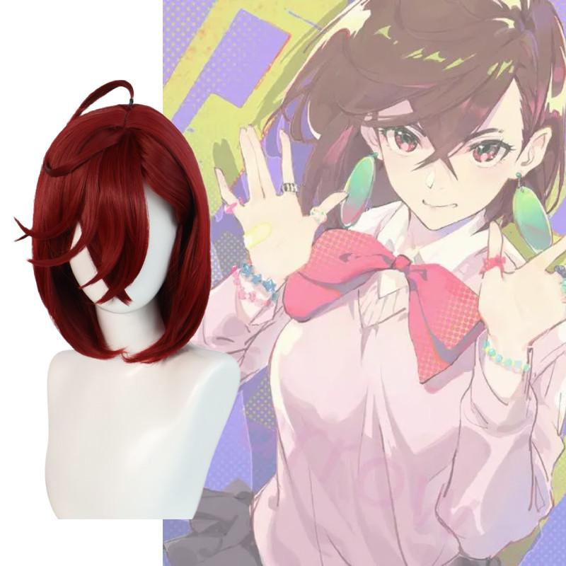 Dan Da Dan Short Red Cosplay Wig With Breathable Natural Feel For Cosplay And Costume Events