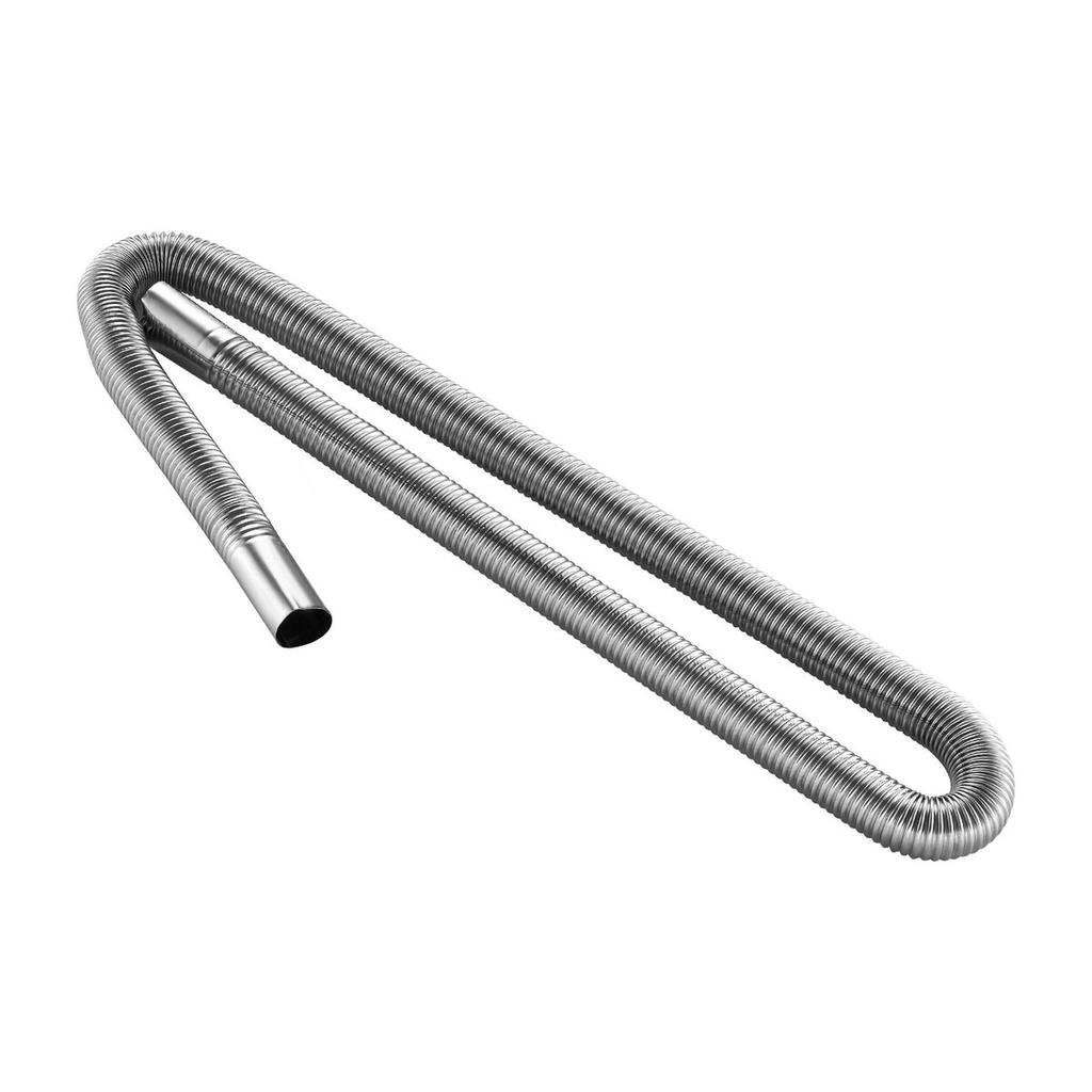 Abgasschlauch, 1200mm Dieselheizung Flexibler Abgasrohr, Edelstahl Abgasschlauch mit 2 Schlauchschellen, Abgasschläuche Set Dieselheizung