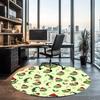 Grinch Printed Round Rug Carpet Chair Rug Area Rug Entryway Doormats,for Office Chair Living Room Bedroom Kitchen Room.