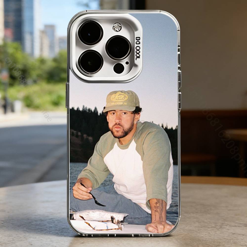Popular Rock S-Singer B-Bad B-Bunny White Shockproof Phone Case For iPhone 17,16,15,14,13,12,11,Pro,XS,Max,Plus,Mini,SE