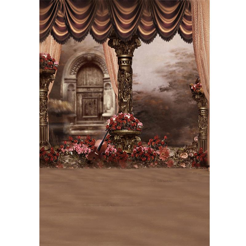 Flowers Scenery Villa Backgrounds for Photographs Wedding Theme Backdrop Maternity Shooting Props Photobooth