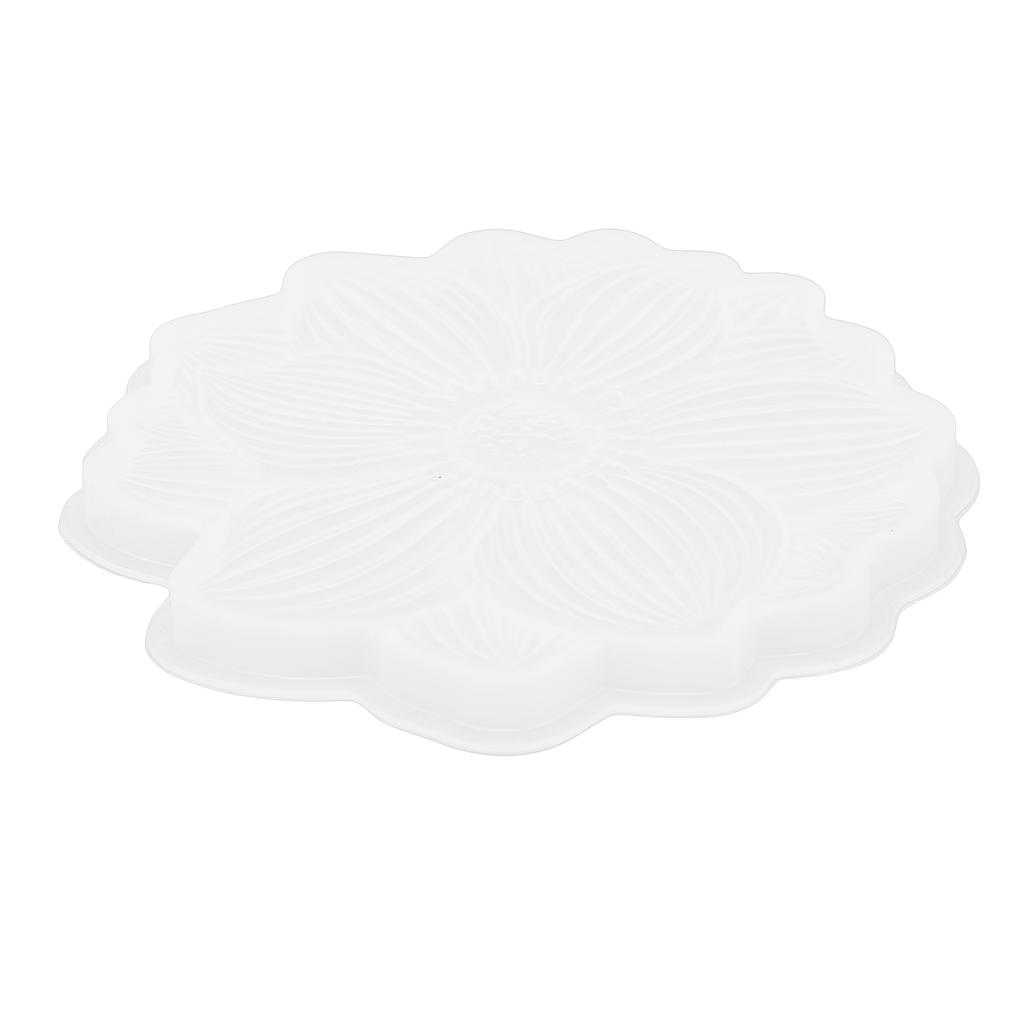 Molde de Silicona de Resina con Forma de Flor Reutilizable Flexible Resistente al Desgarro Molde de Bandeja Floral para Decoración del Hogar Proyecto de Arte