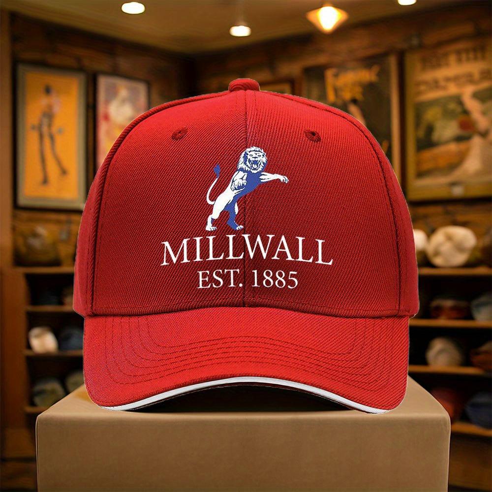

1 шт. Бейсболка Миллуоллский Лев Легкая Регулируемая Snapback с Вышивкой MILLWALL EST 4788meter One Size
