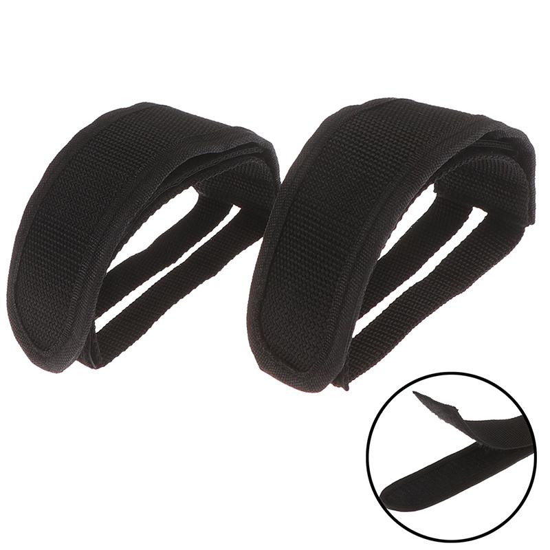2Pcs Bicycle Fixed Gear Cycling Pedals Bands Feet Set With Straps Pedals Belt