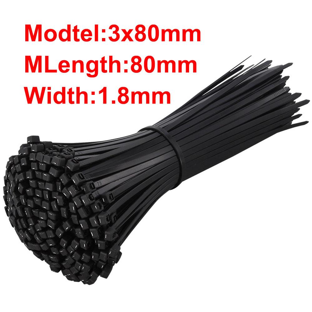 

100 шт./мішок самоблокувальних пластикових нейлонових кабельних стяжок садових промислових різноманітних кріпильних кілець для рослин, органайзерів для кабелів, блискавичних стяжок 100PCS