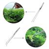 EDu Long Aquatic Plant Tweezers for Aquariums, Aquatic Plants, and Reptiles, 27cm Stainless Steel (Bent Tip, SUS430)