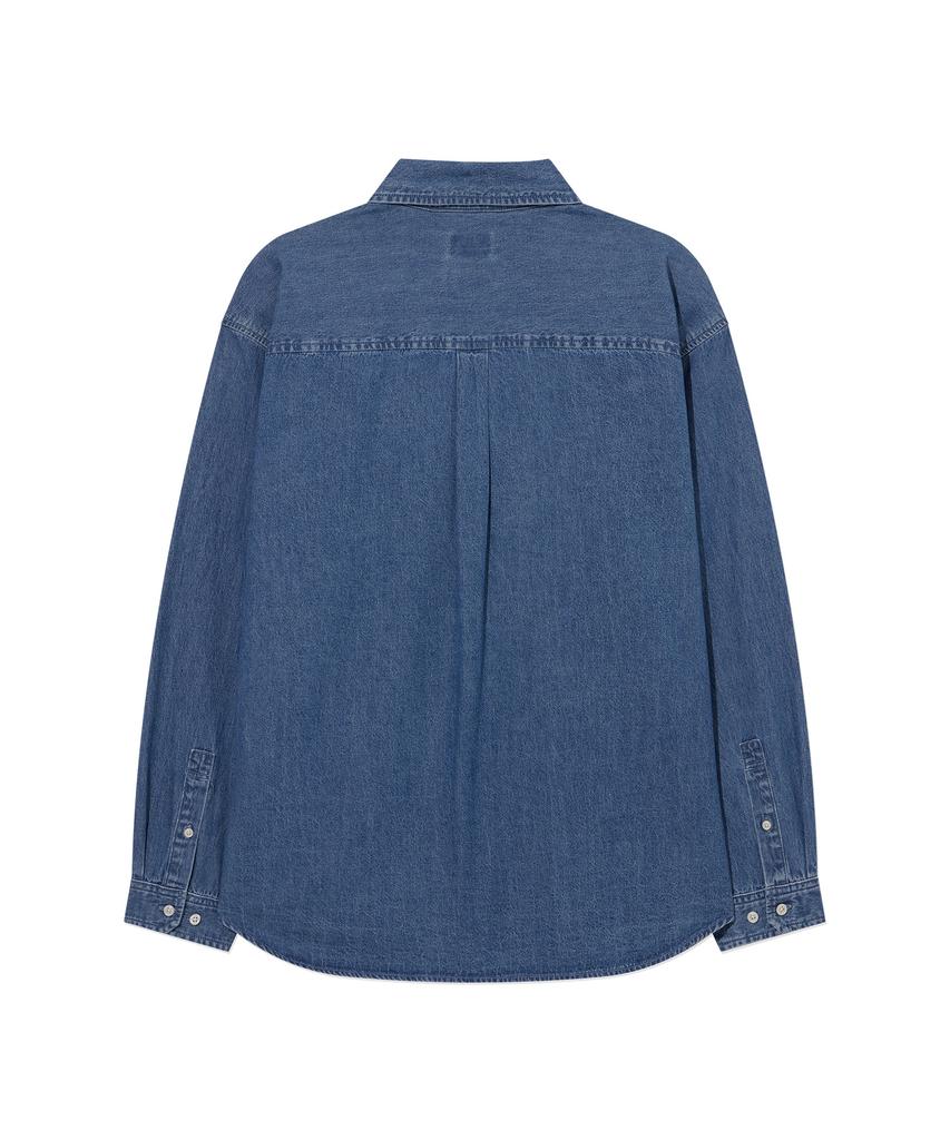COVERNAT Basic Denim Shirt Blue