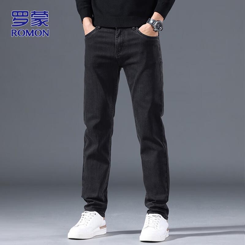 

ROMON Мужские осенне-зимние джинсы скинни стрейч 38