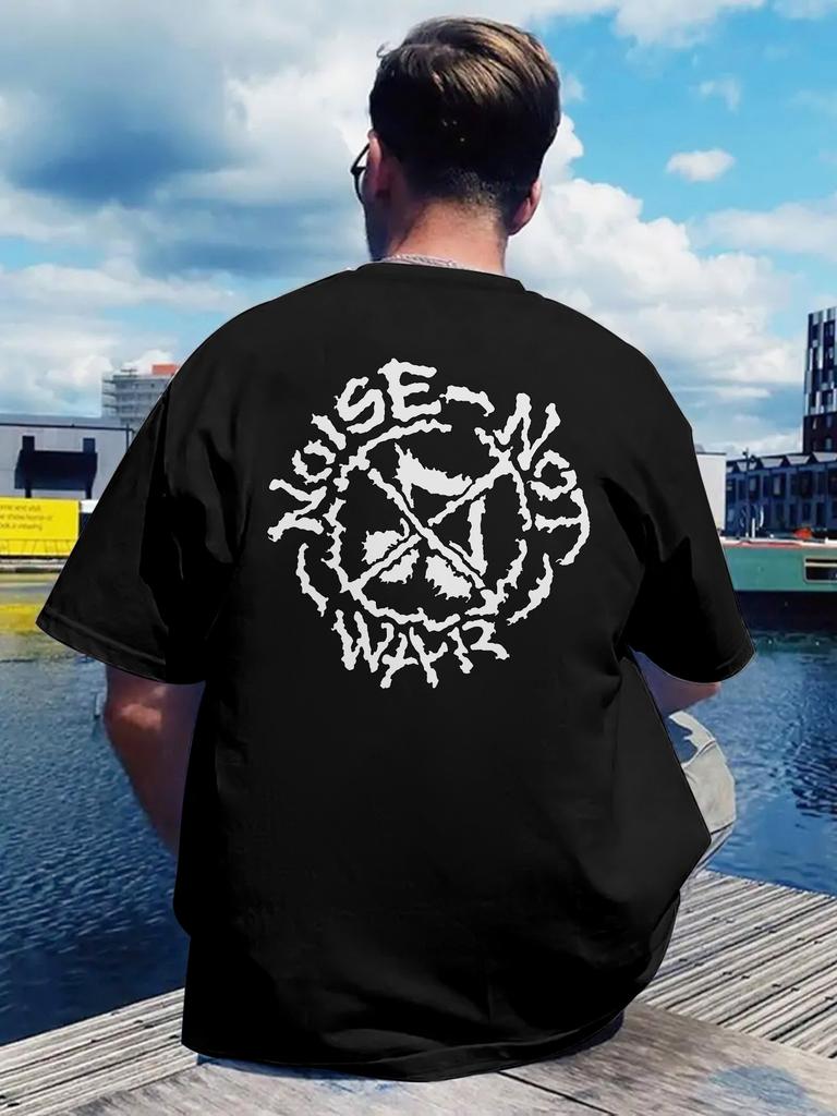 Vintage Rock Band Graphic T-shirt - Black Crew Neck Short Sleeve