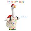 Back To School Porch Goose Outfits Large Goose Statue Clothes with Red Hat and Backpack Outdoor Yard Lawn Decor
