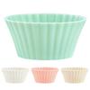 10Pcs Muffin Non-stick Cup Flexible Silicone Holiday Party Cupcake Liner for Household