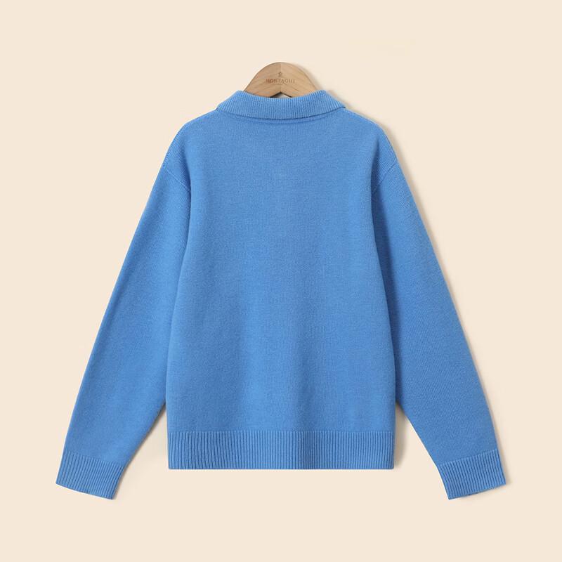 Kids' Winter Polo Neck 100% Wool Sweater
