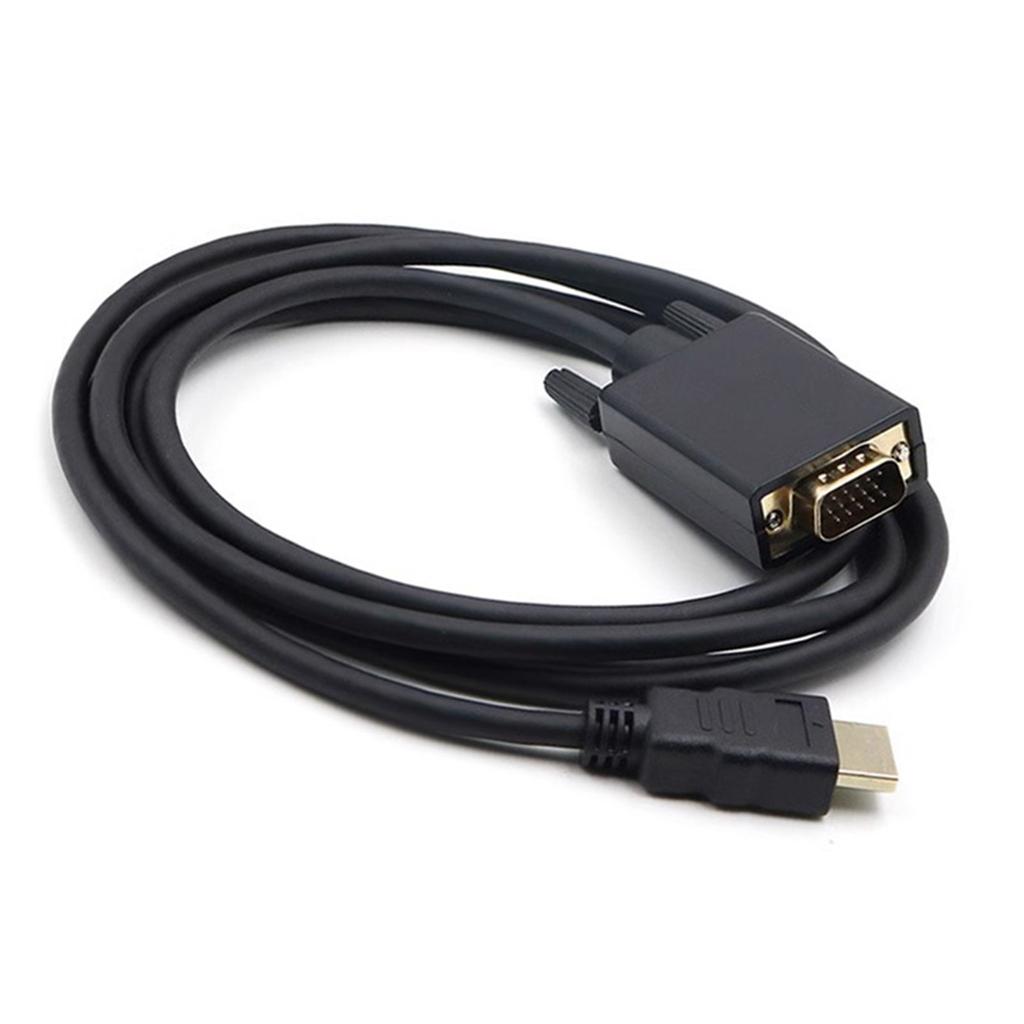 Adapter Cord HDMI-compatible To VGA Cable 1080P@60Hz Male To Male High Speed Monitor Cable To Connect Computer Laptop PC