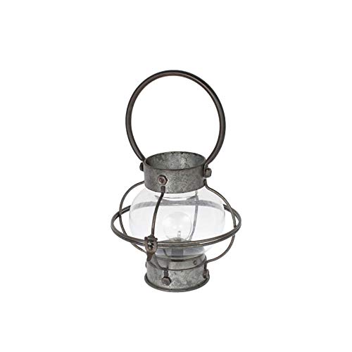 Dulton Interior Accessories LED Lantern, Height 280mm x Width 170mm x Depth 190mm, Style Type A, Silver A, R855-1043ASV