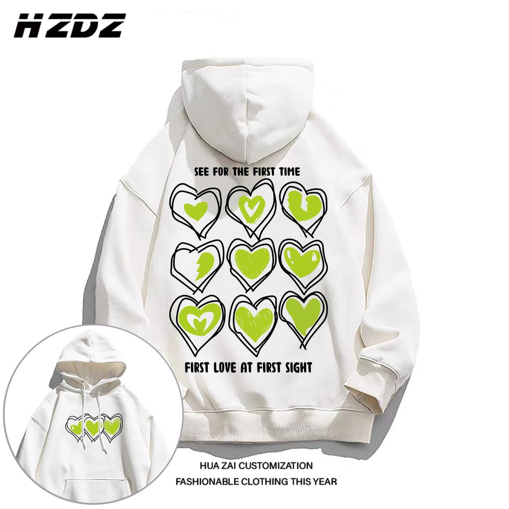 Autumn and winter men's hooded sweatshirt oversize niche high-quality printing street fashion casual sports long-sleeved pullove