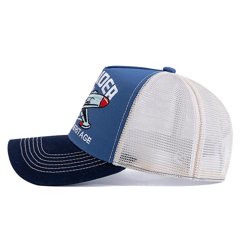 Hot Sale Cap Breathable Mesh Outdoor Baseball Cap Men Women SKY RIDER Embroidered Pattern Snapback Trucker Hat Cap