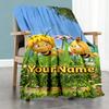 Biene Maja Customize Your Name Blanket Lightweight Personalized Blanket Ultra-Soft Suitable for Living Room Bedding Home Decor Bed