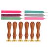 Wax Seal Stamp Kit Clear Pattern Simplicity DIY Classic Sealing Kit for Envelopes Invitations Weddin