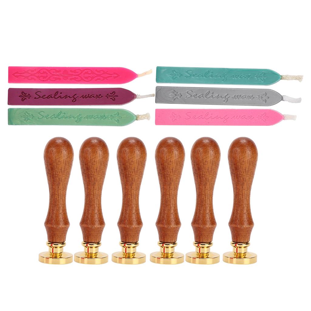 Wax Seal Stamp Kit Clear Pattern Simplicity DIY Classic Sealing Kit for Envelopes Invitations Weddin