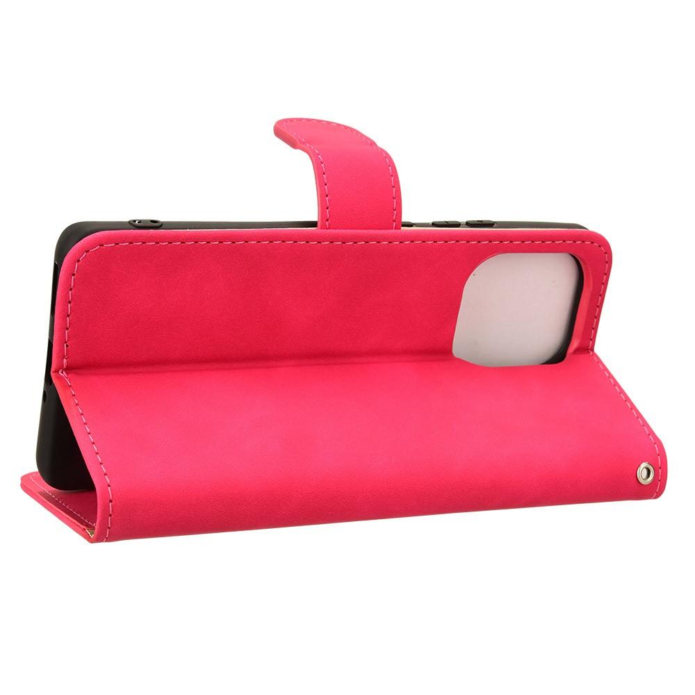 Pro Motorola Edge 50 Pro 5G Kožené pouzdro s povrchem na dotek proti pádu Peněženkové flipové pouzdro na telefon